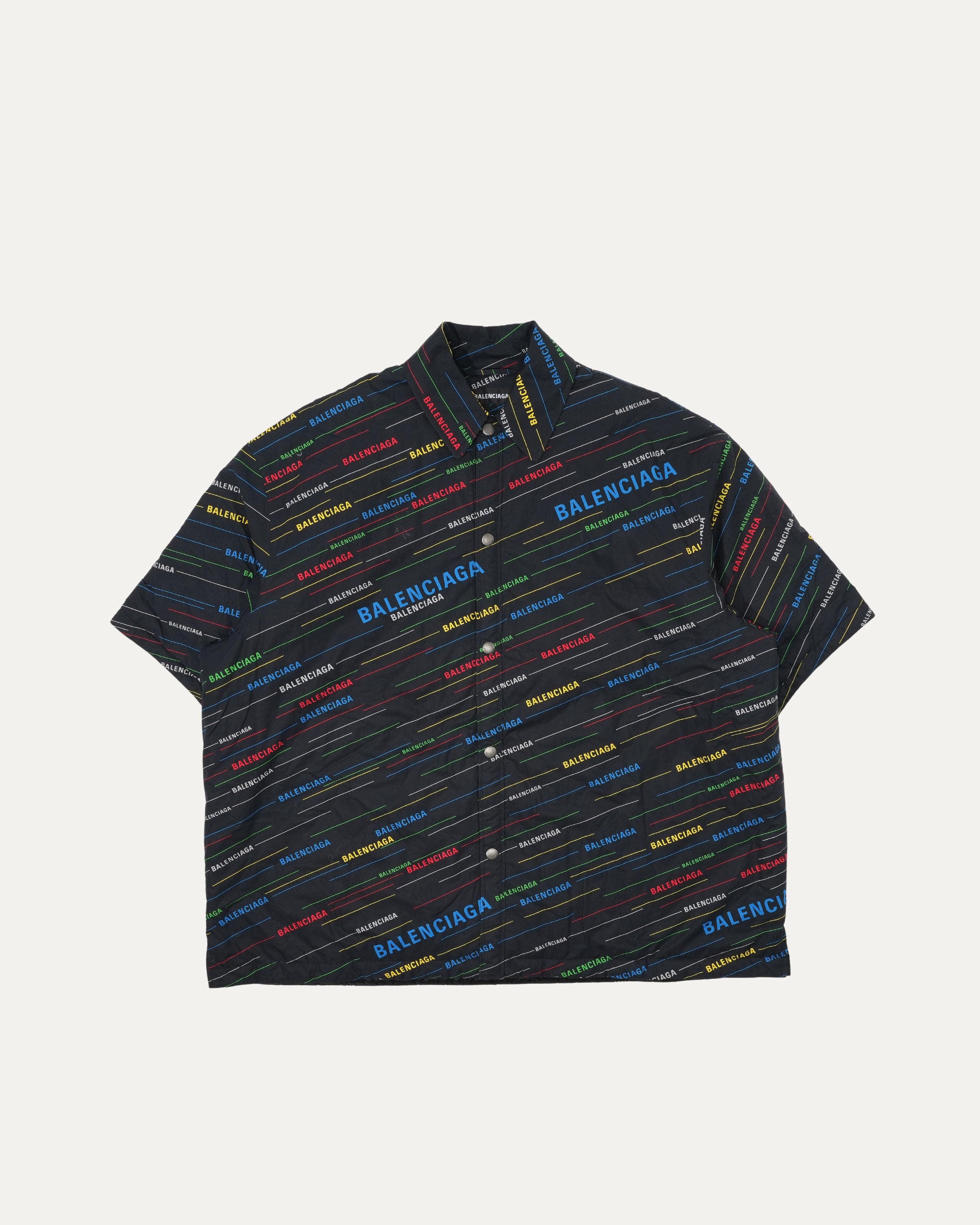 Logo All Over Print Padded Shirt