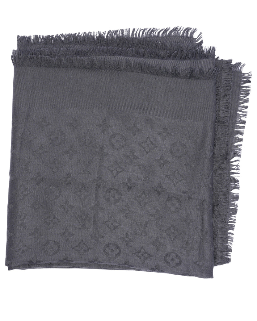 Tonal Monogram Scarf