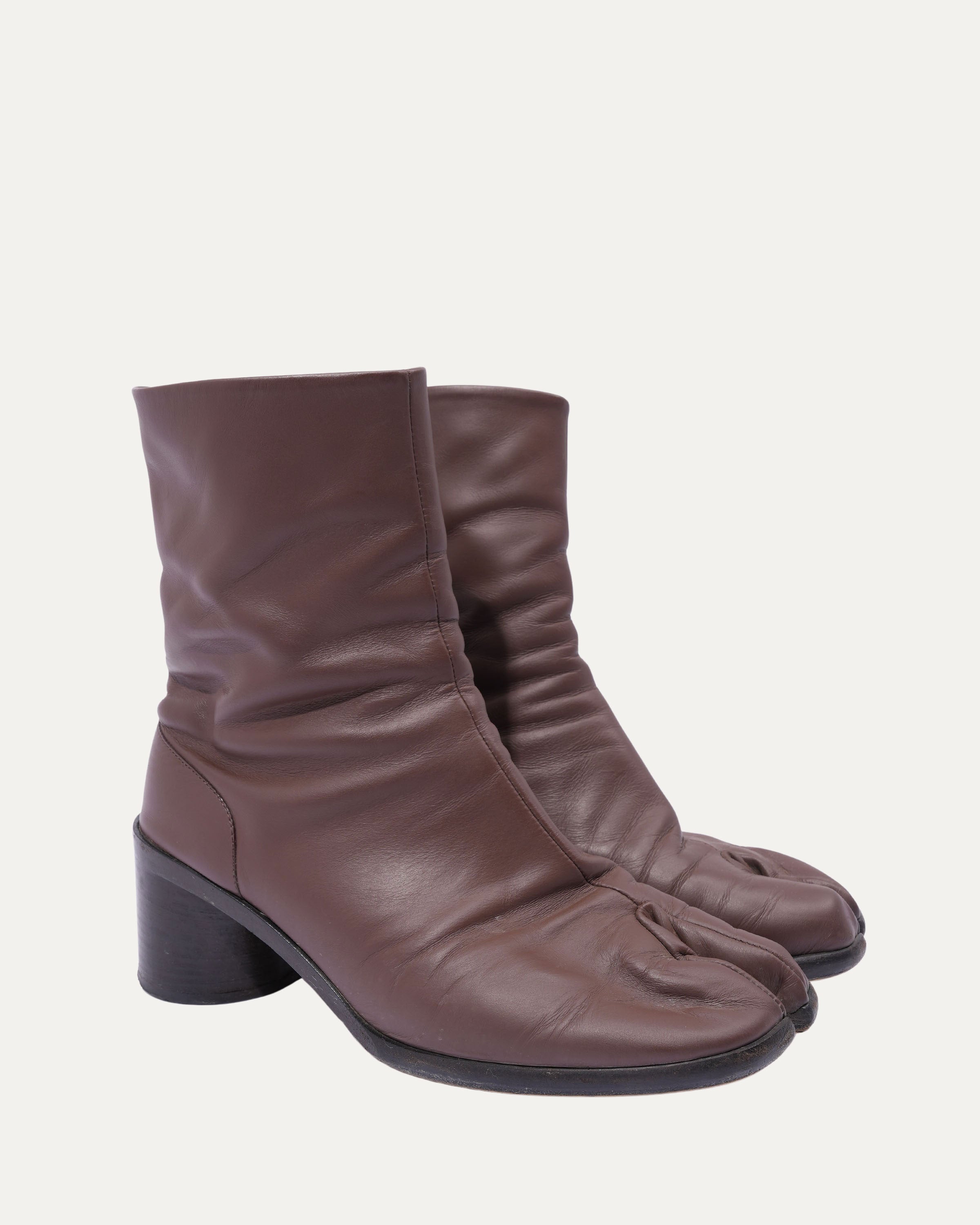 Tabi Leather Ankle Boots