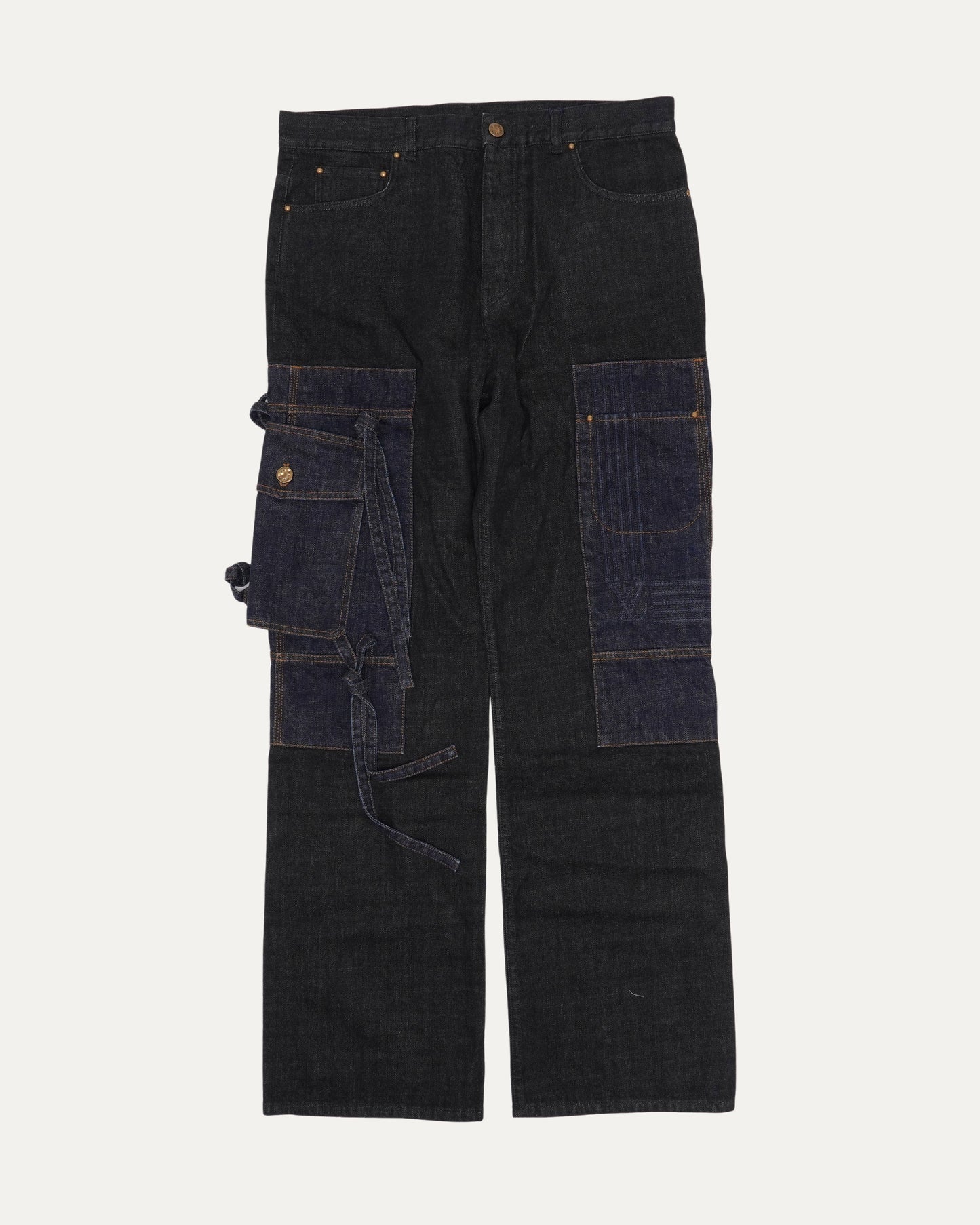 Dark Wash Cargo Carpenter Jeans