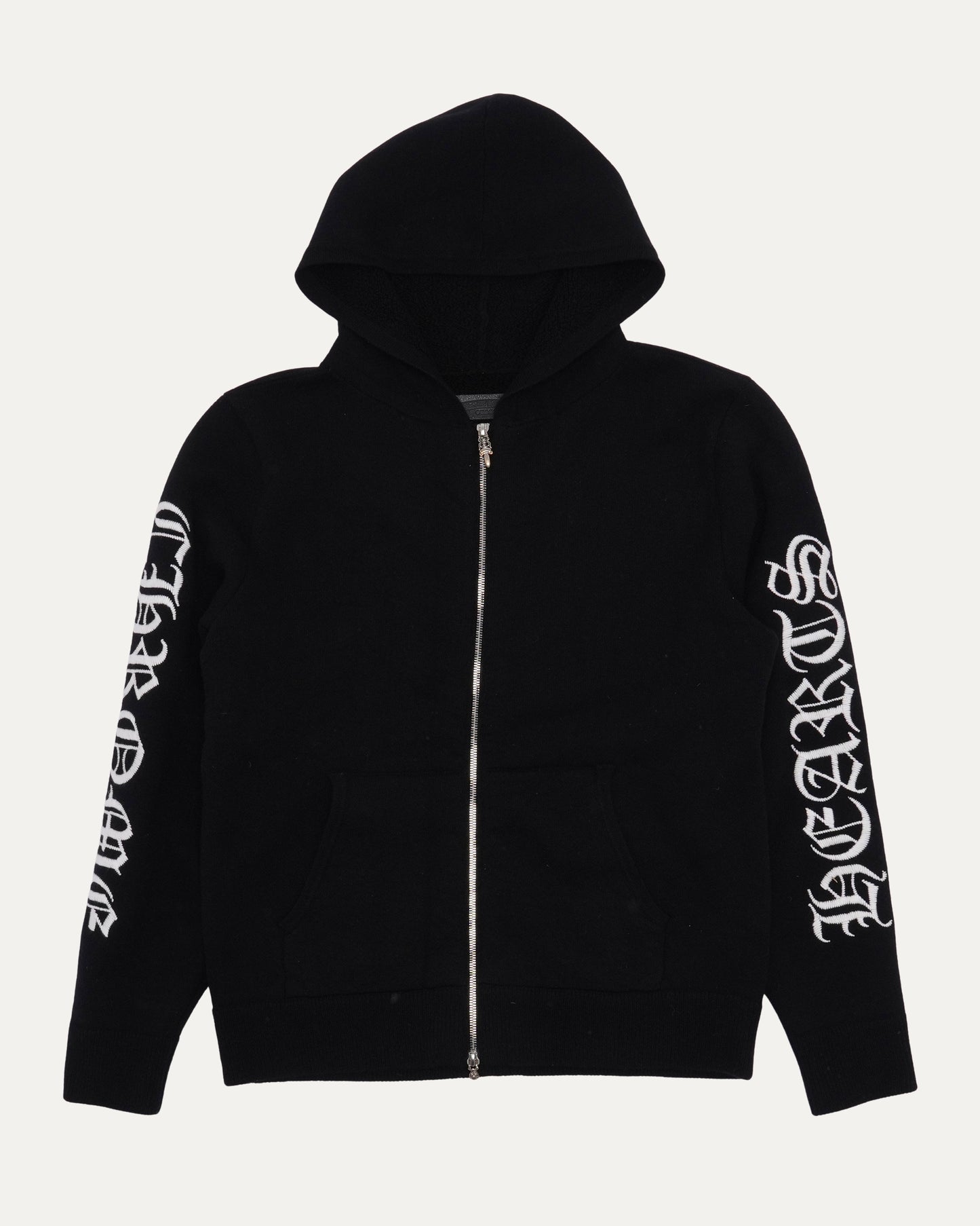 Cashmere Spell Out Zip Up Hoodie