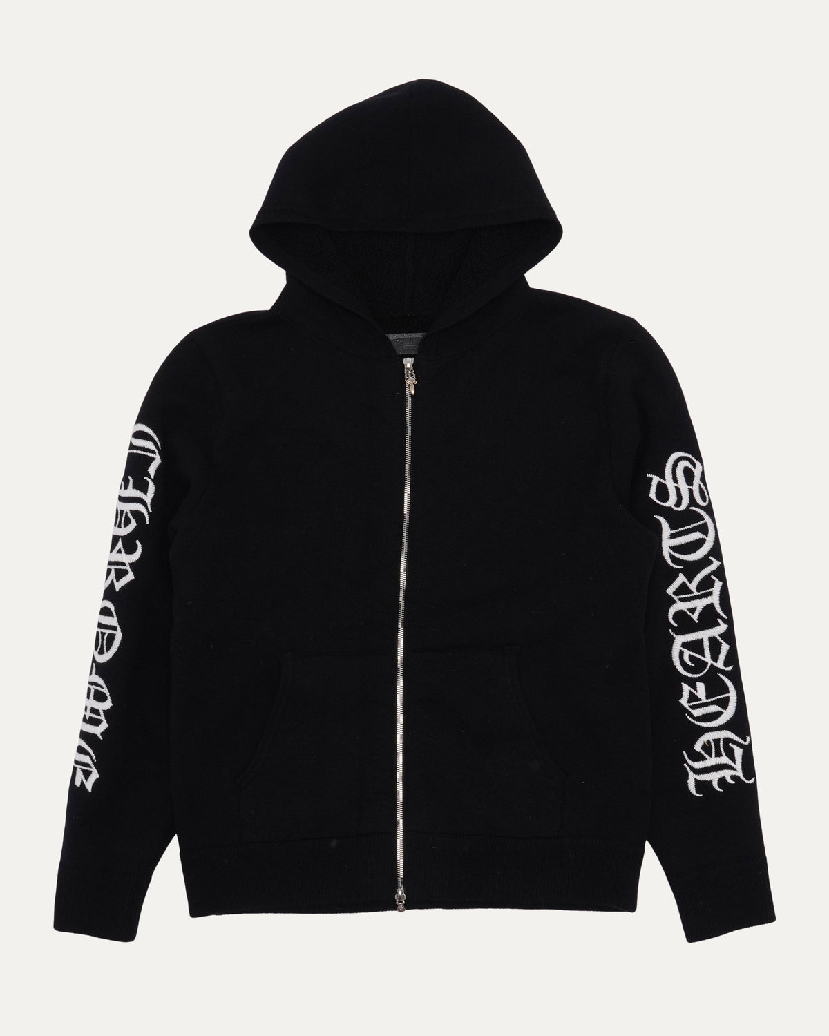 Cashmere Spell Out Zip Up Hoodie