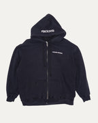 Plus Cross Thermal Lined Zip Up Hoodie