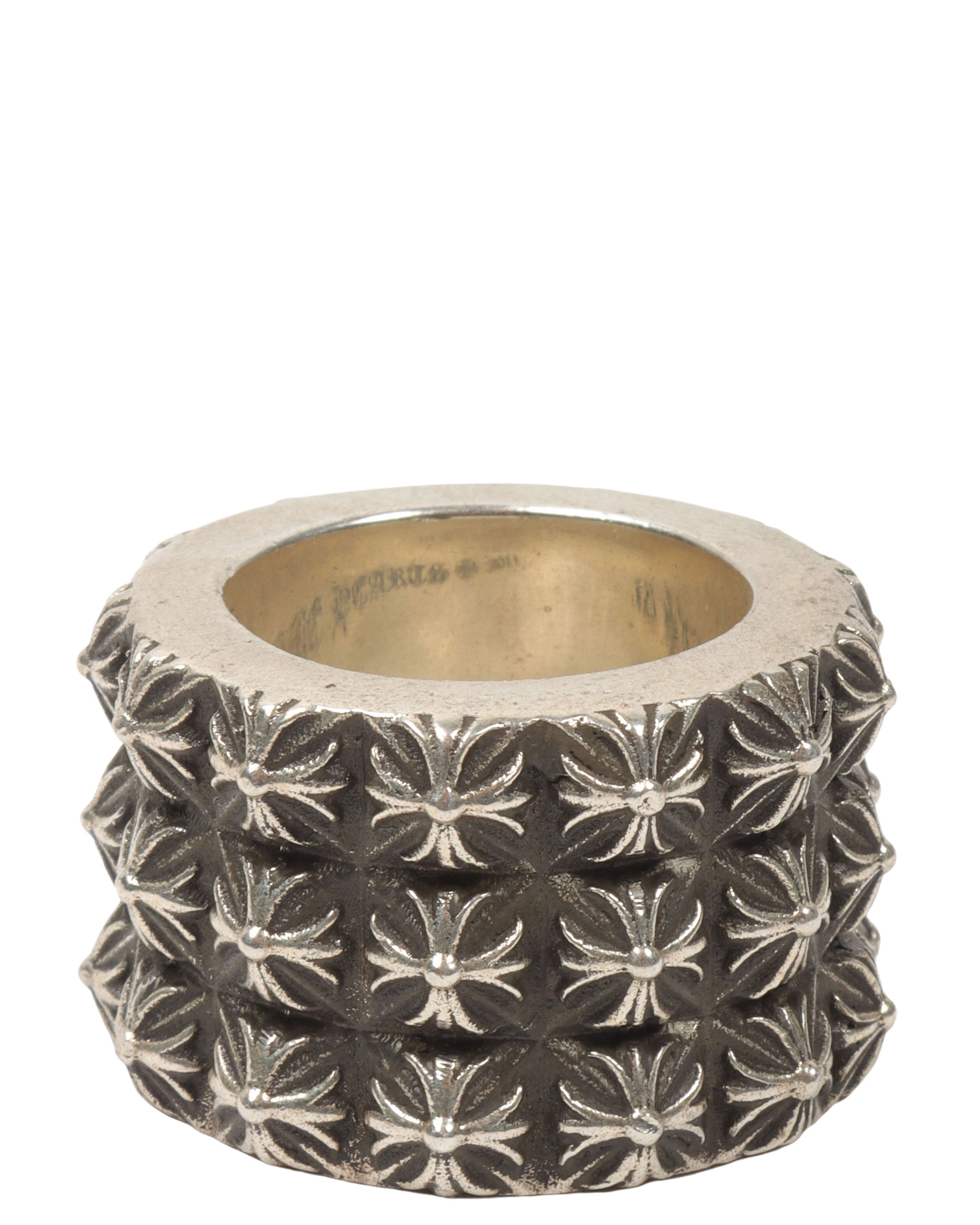 Chrome Hearts Triple Pete Punk Ring