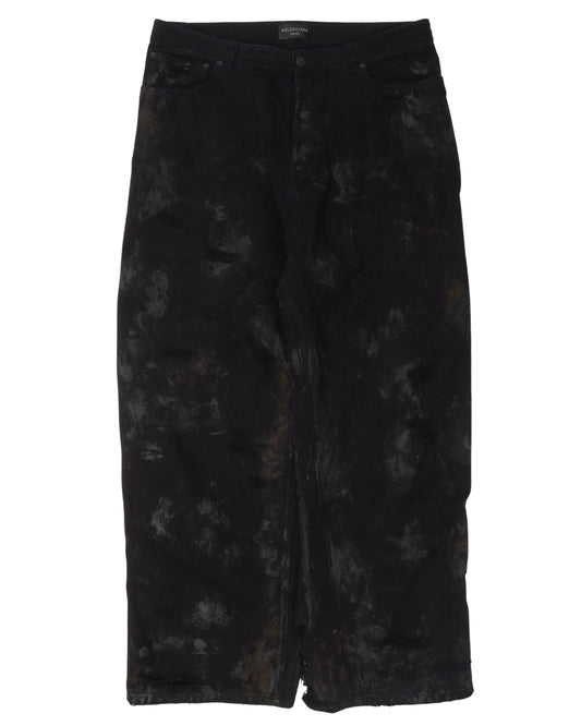 Mudshow Destroyed Baggy Jeans