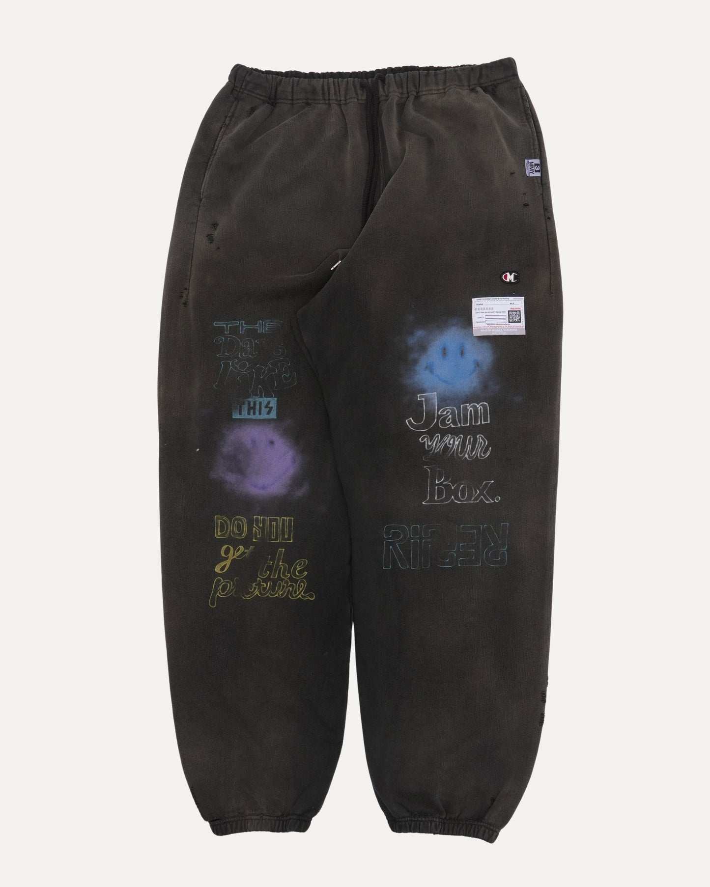 Bleached Graffiti Sweatpants