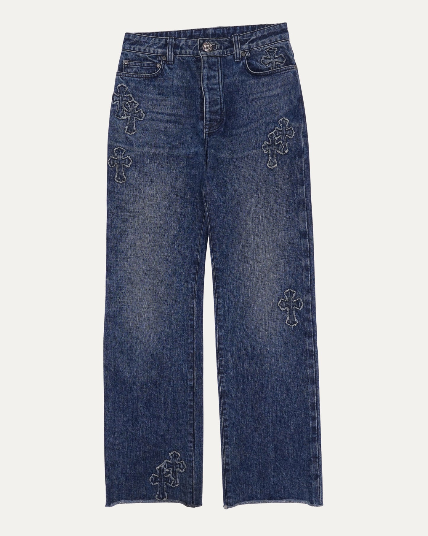 Denim Cross Patch Jeans