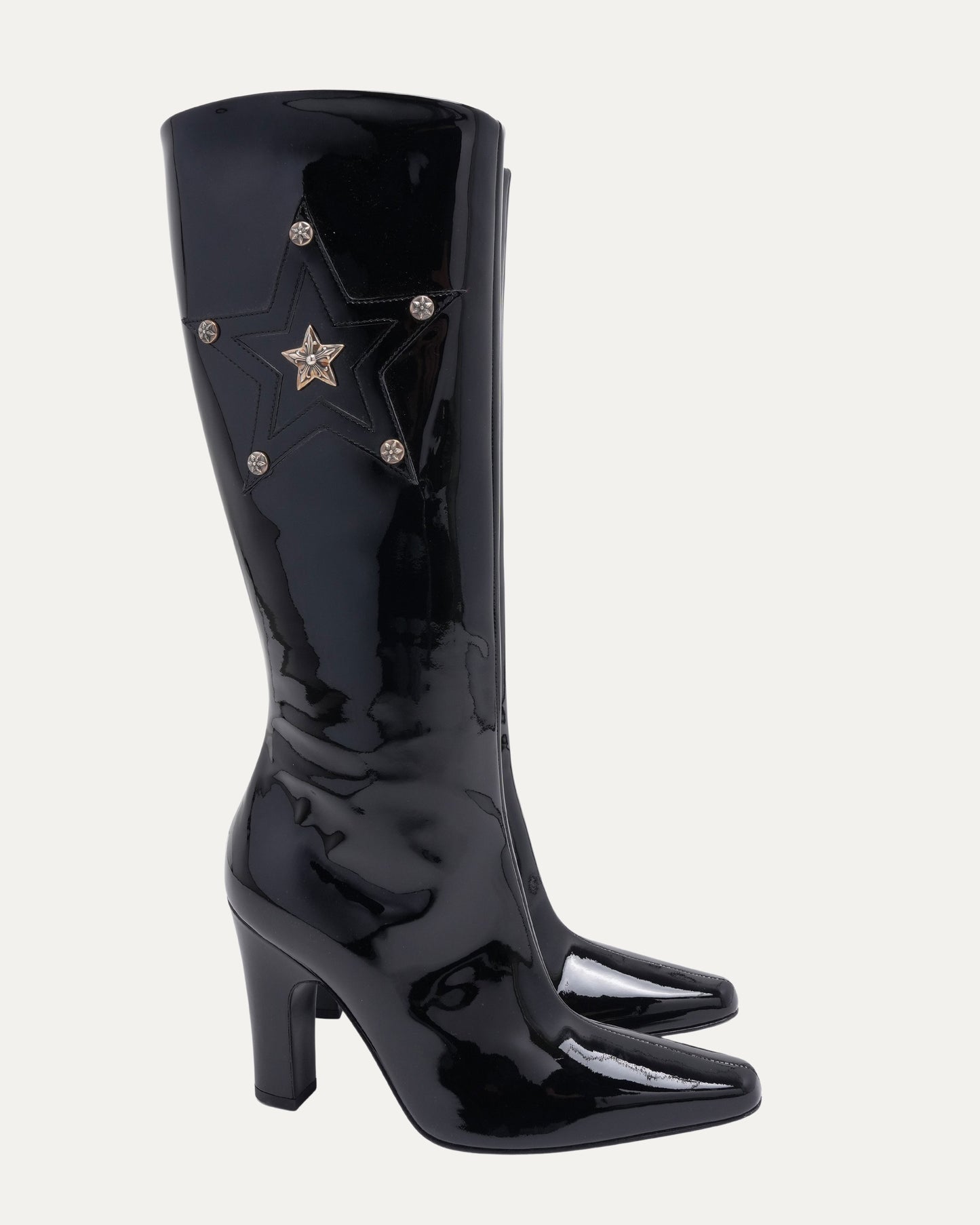 Patent Leather Star Embellished Sugar Jones Boots