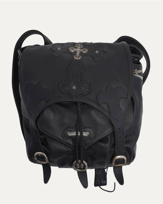 Filigree Cross Gunslinger Leather Backpack