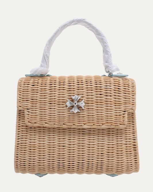 Woven Raffia Dolly Bag