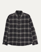 Monogram Cross Patch Loose Ends Flannel Shirt