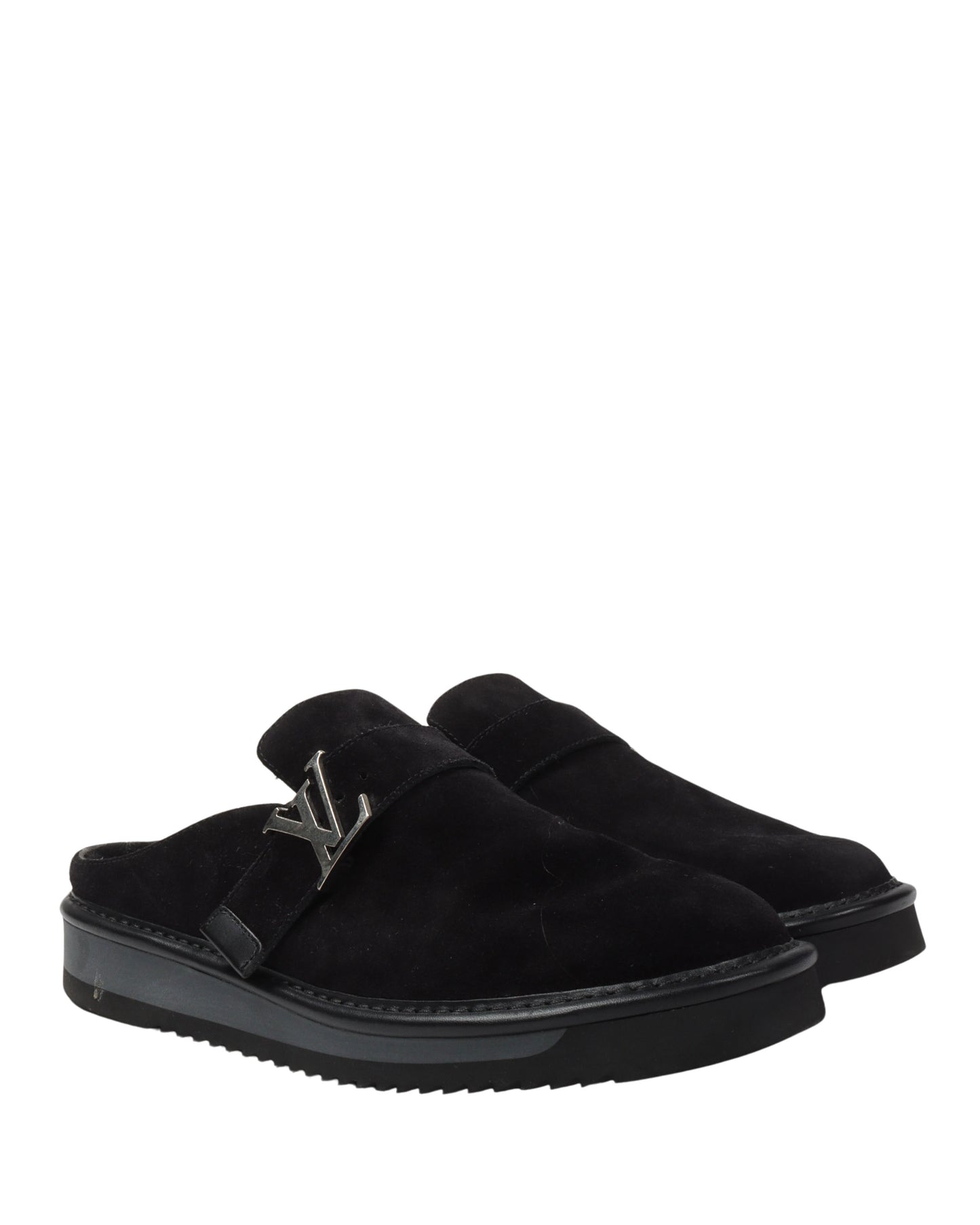 Suede and Fur Mule