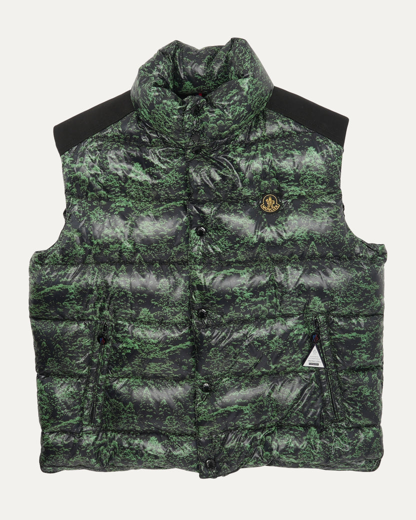 2010 Pharrell Williams Keita Sugiura Forest Print Down Vest