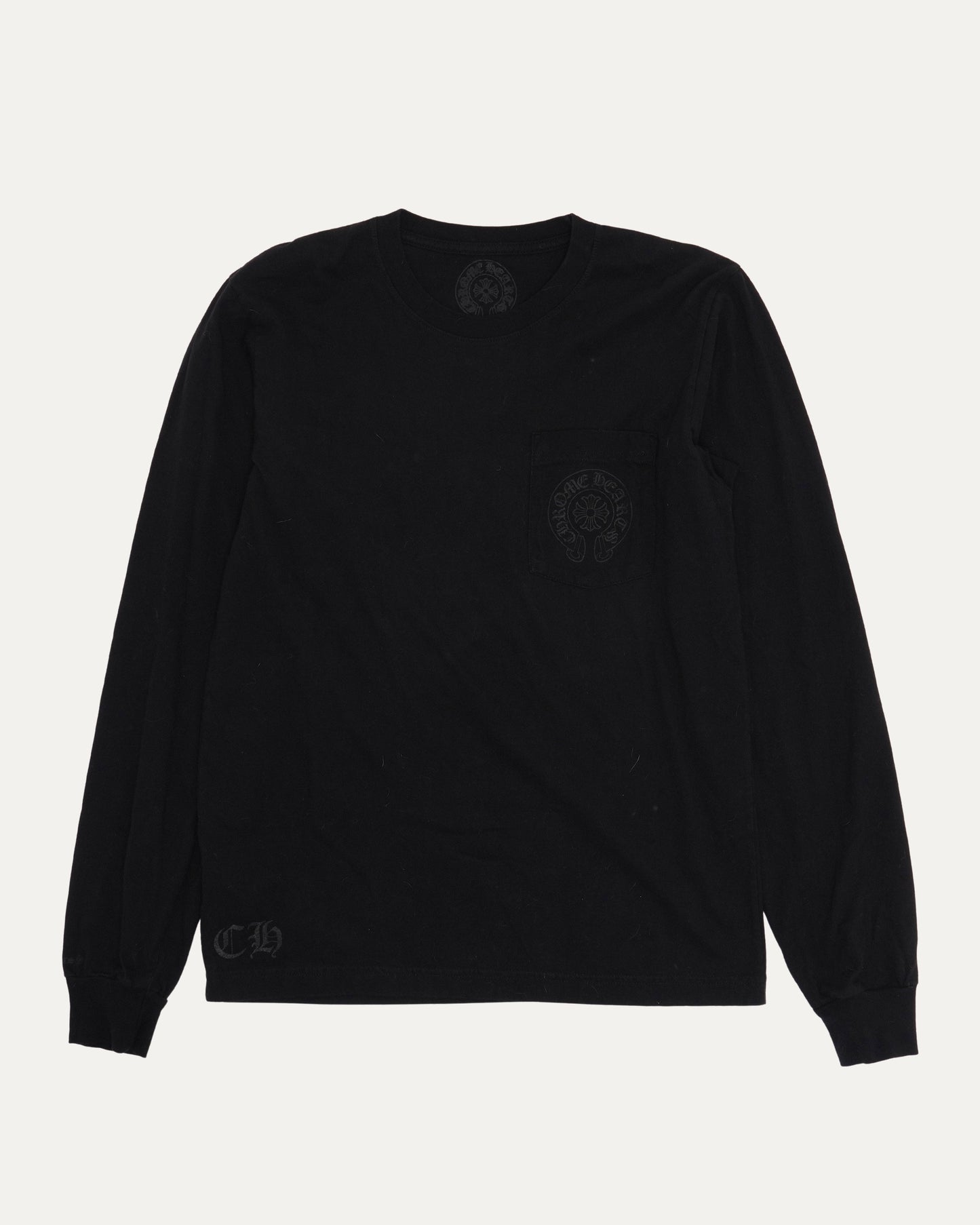 Tonal Staff Horseshoe Logo Long Sleeve Pocket T-shirt