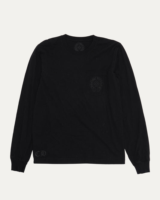 Tonal Staff Horseshoe Logo Long Sleeve Pocket T-shirt
