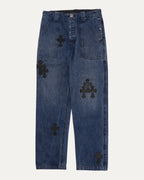 Turbo Diesel Cross Patch Fatigue Jeans