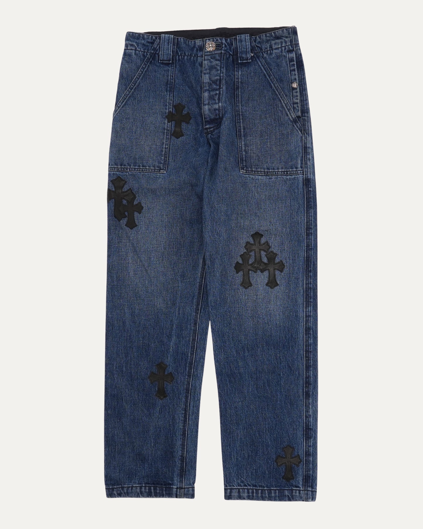Turbo Diesel Cross Patch Fatigue Jeans