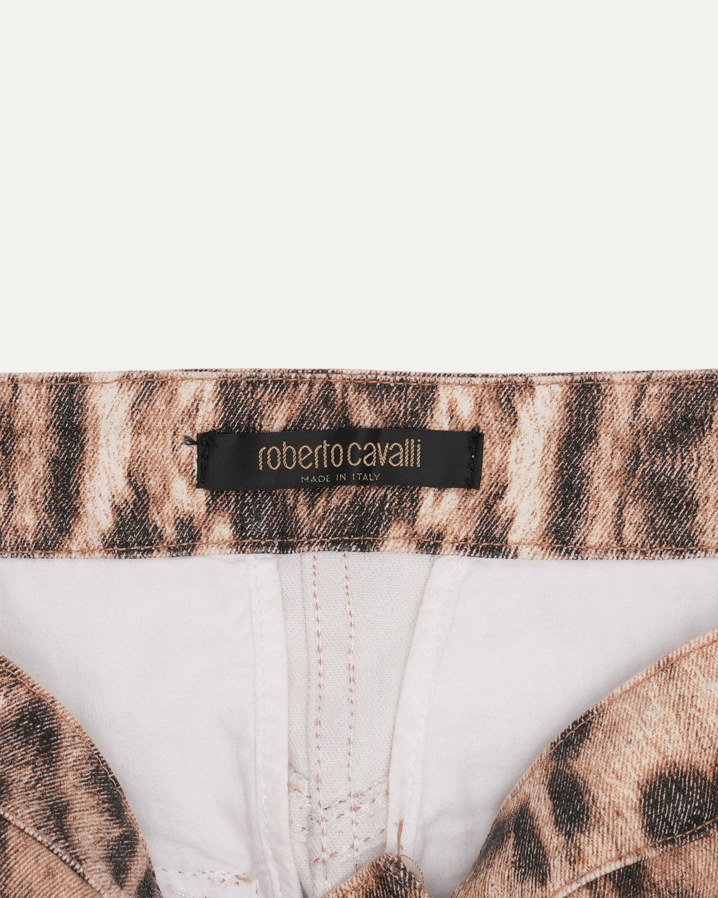 SS 2003 Leopard And Chain Print Skirt