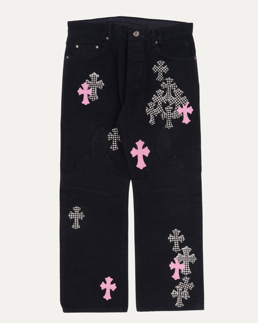 Cross Patch Fleur Knee Jeans