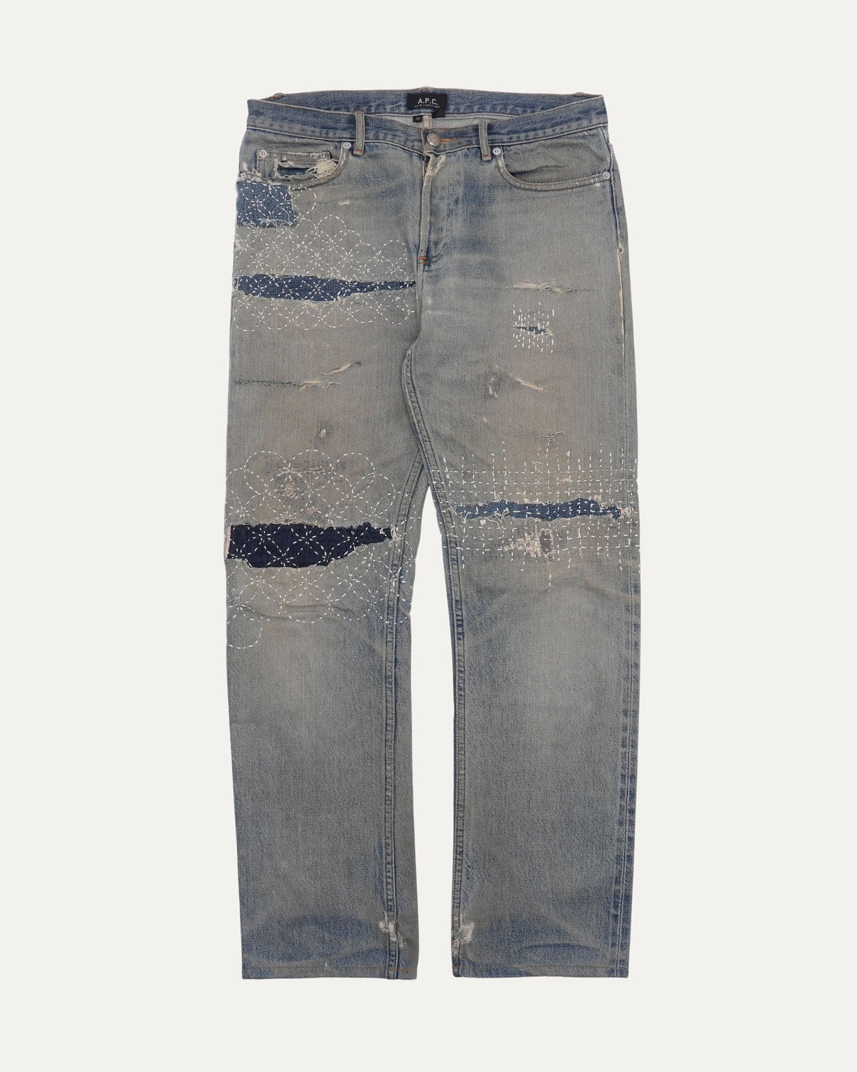 Boro Sashiko Repaired New Standard Jeans