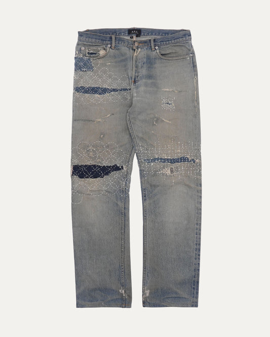 Boro Sashiko Repaired New Standard Jeans