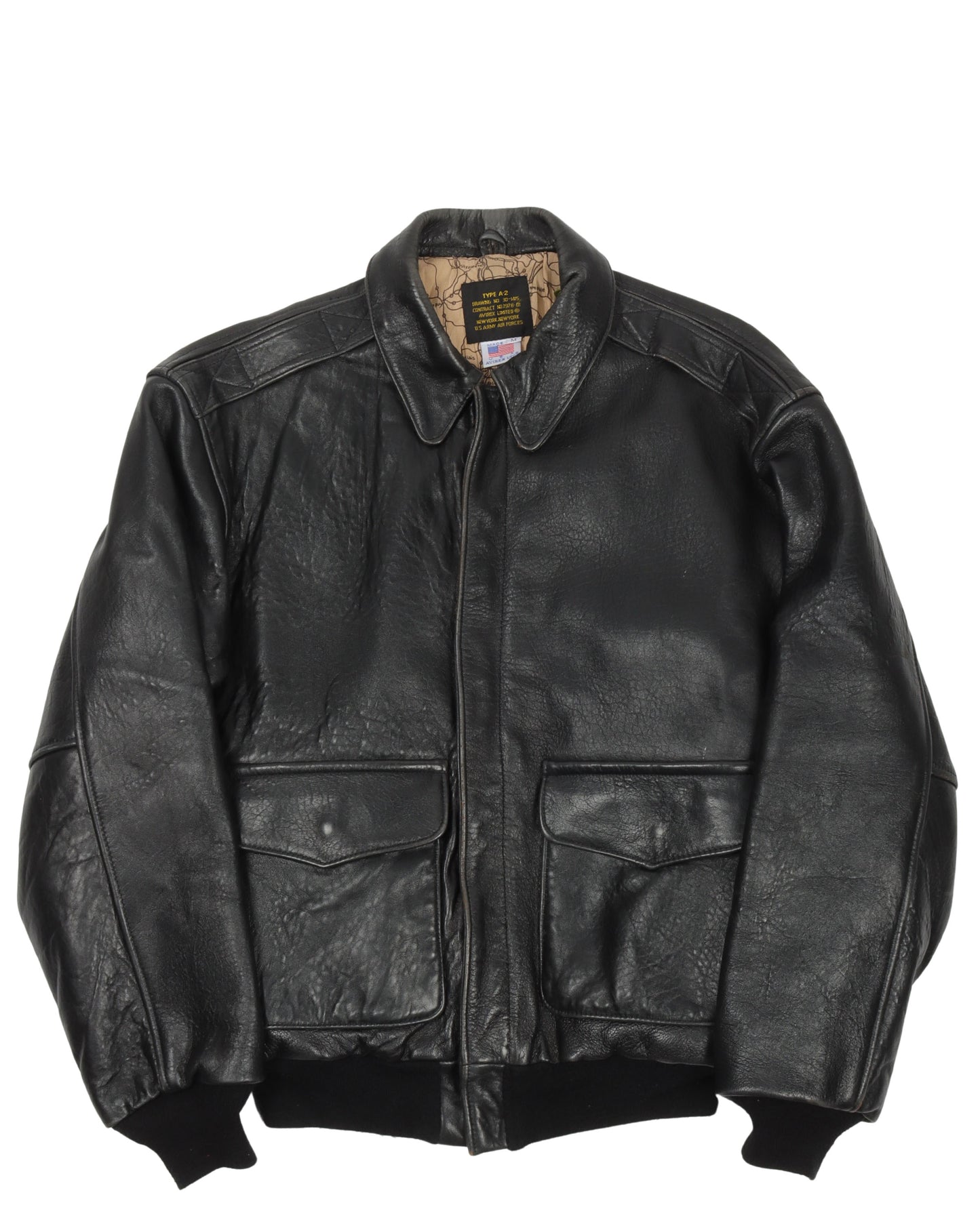 Avirex Type A-2 Leather Bomber Jacket
