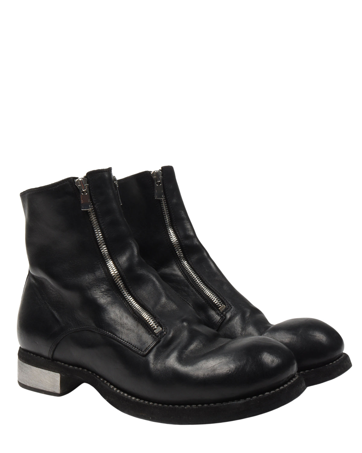 GR07FZI Full Grain Leather Double Front Zip Boots