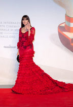 Ruffle Lace Gown
