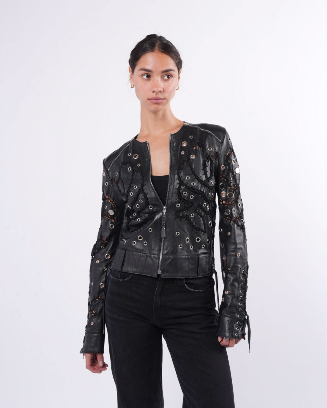Galliano Era SS 2004 Mirrored Leather Jacket