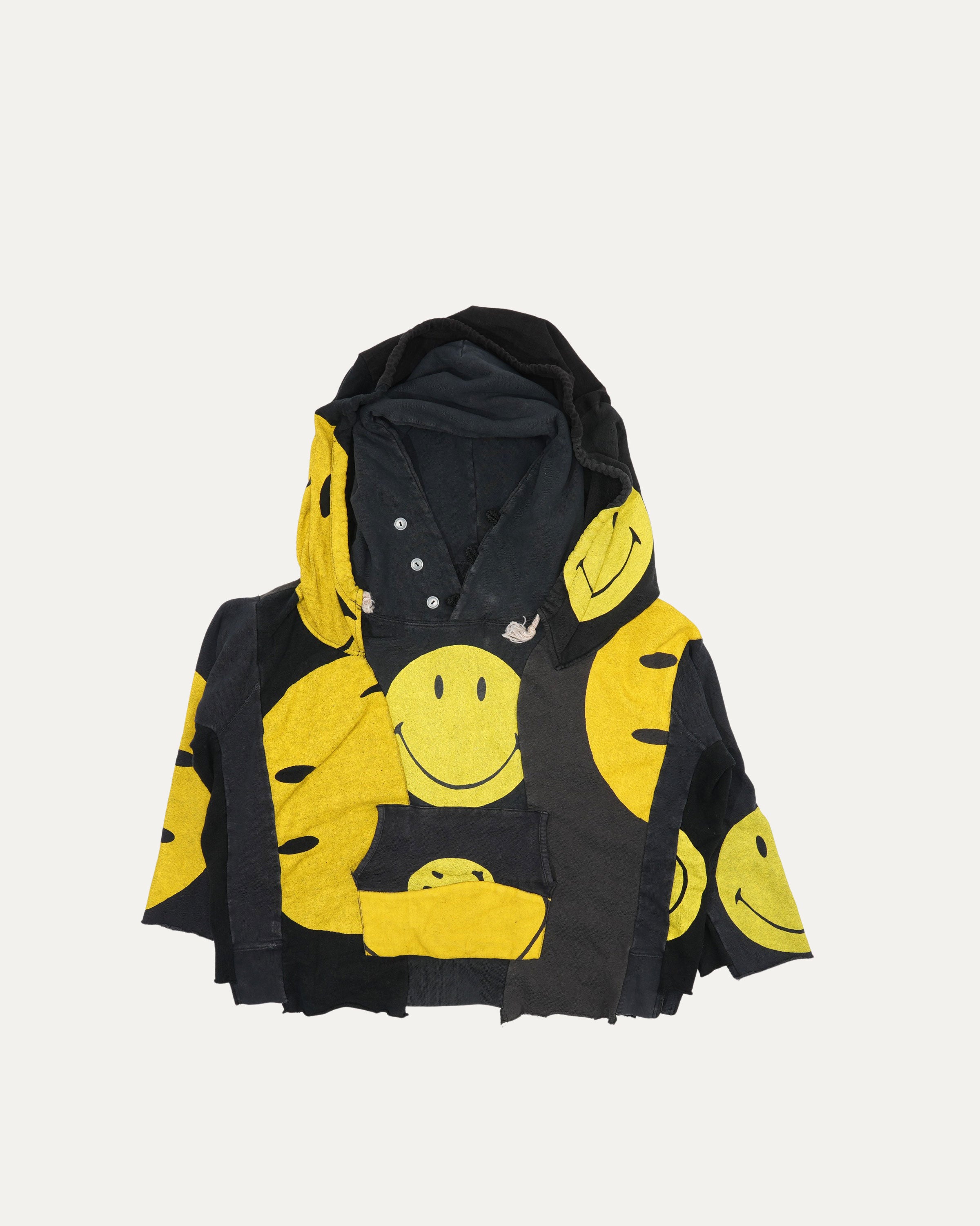 Reconstructed Smiley Hoodie