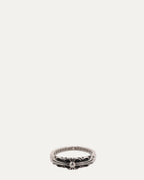 Mini Floral Cross Ring