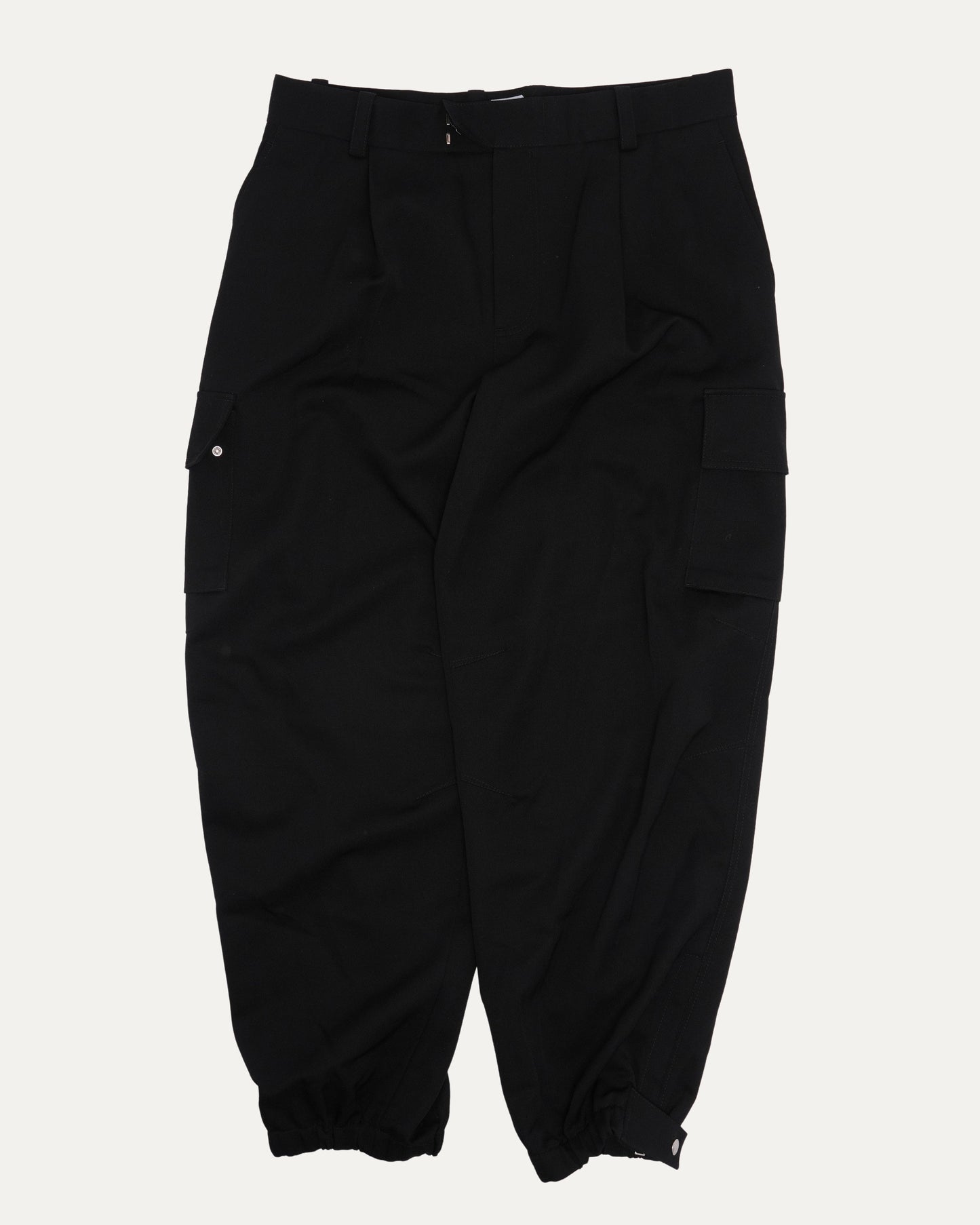 Wool Cargo Jogger Trousers