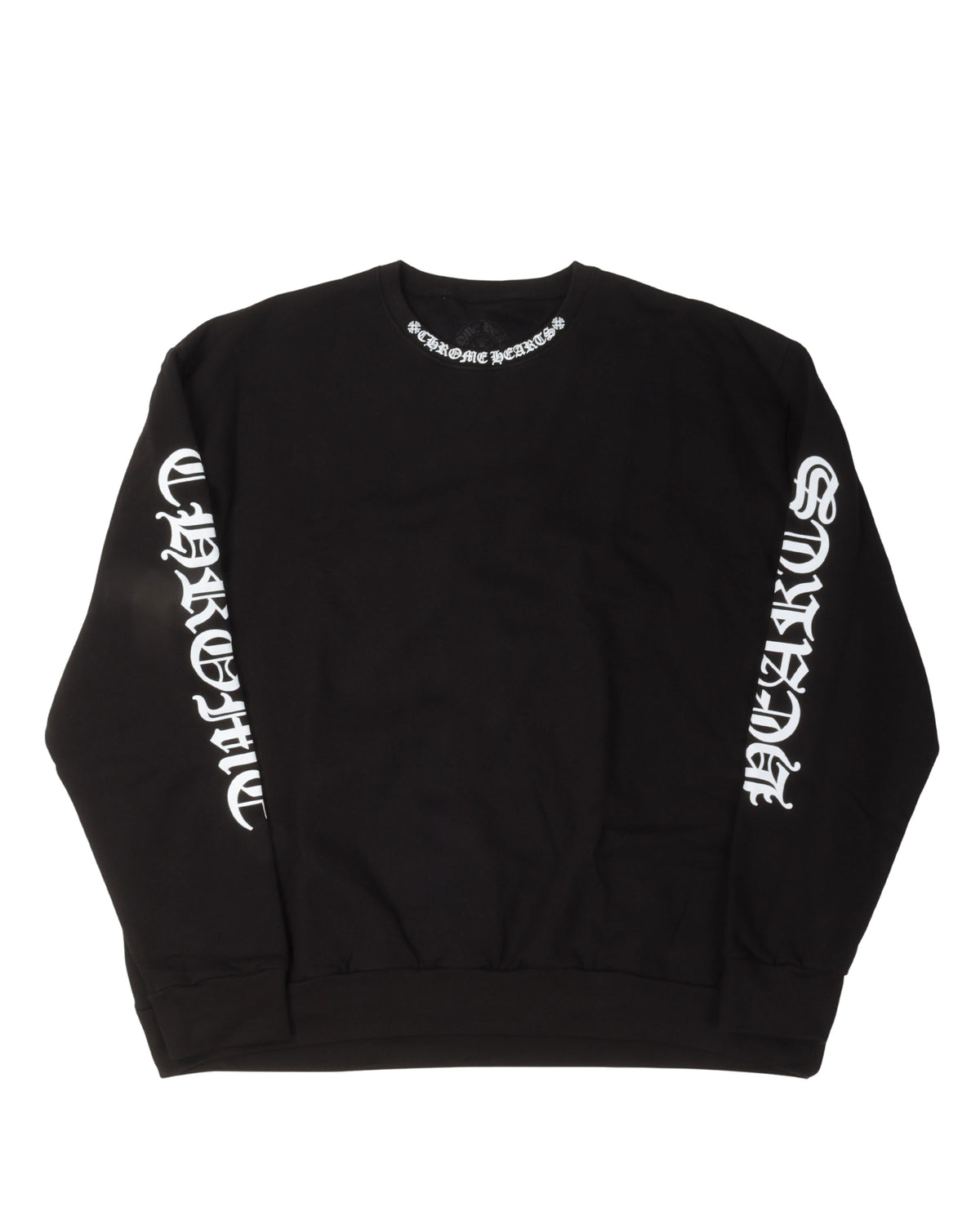 Neck Logo Long Sleeve Crewneck Sweatshirt