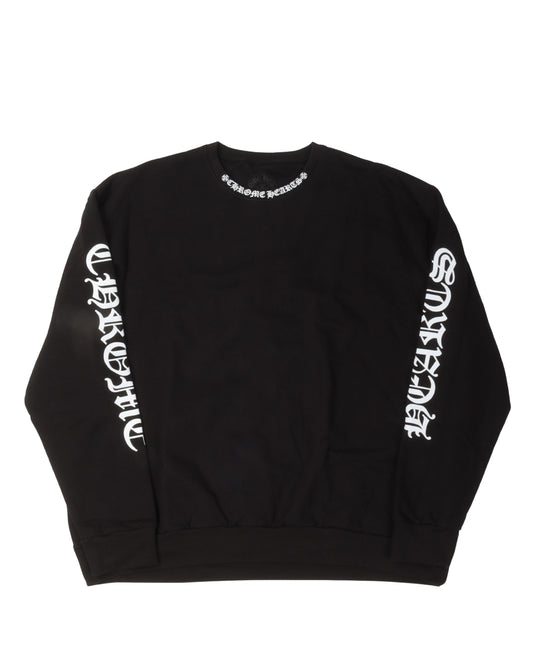 Neck Logo Long Sleeve Crewneck Sweatshirt