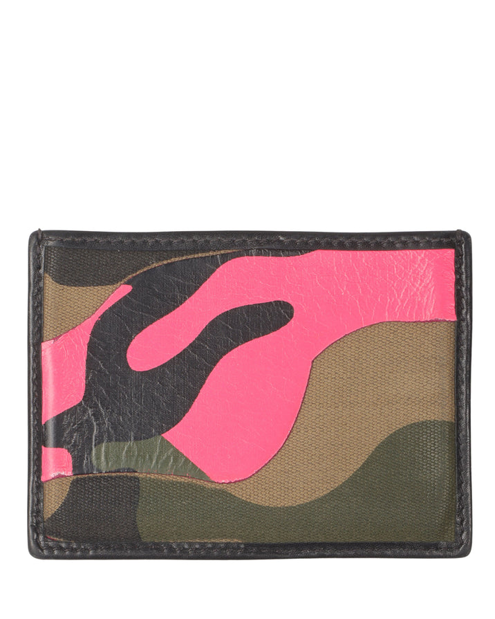 Camouflage Leather Cardholder