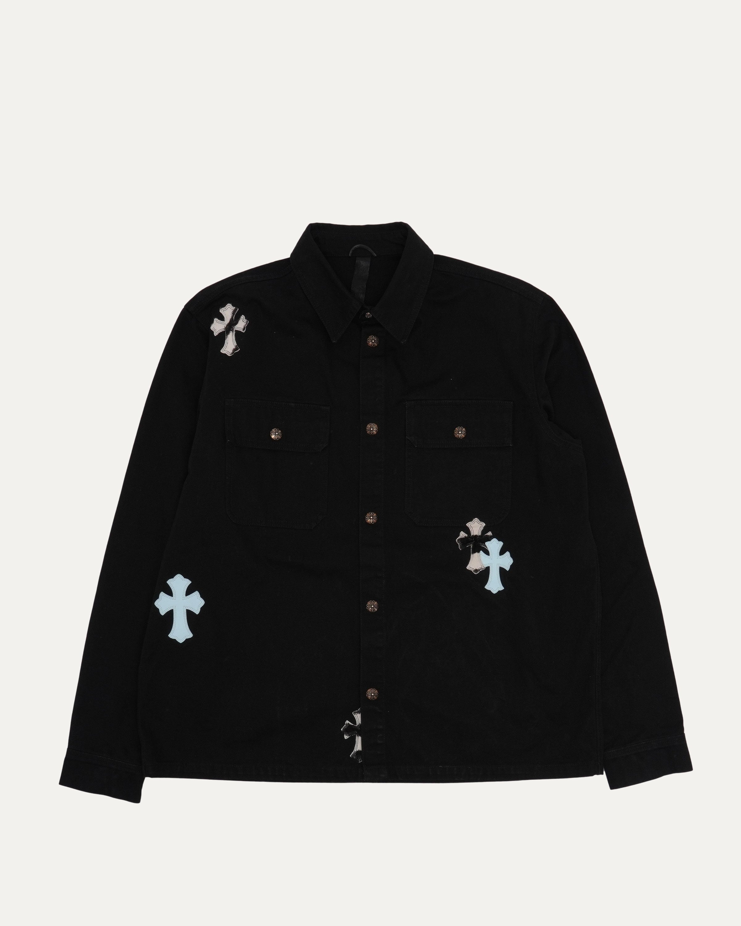 Chrome Hearts Cross Patch Work Dog Shirt – Justin Reed