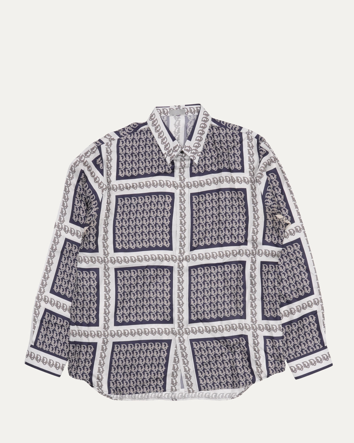 Silk Oblique Monogram Shirt