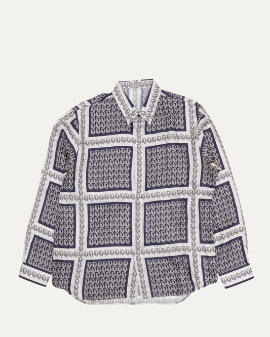Silk Oblique Monogram Shirt