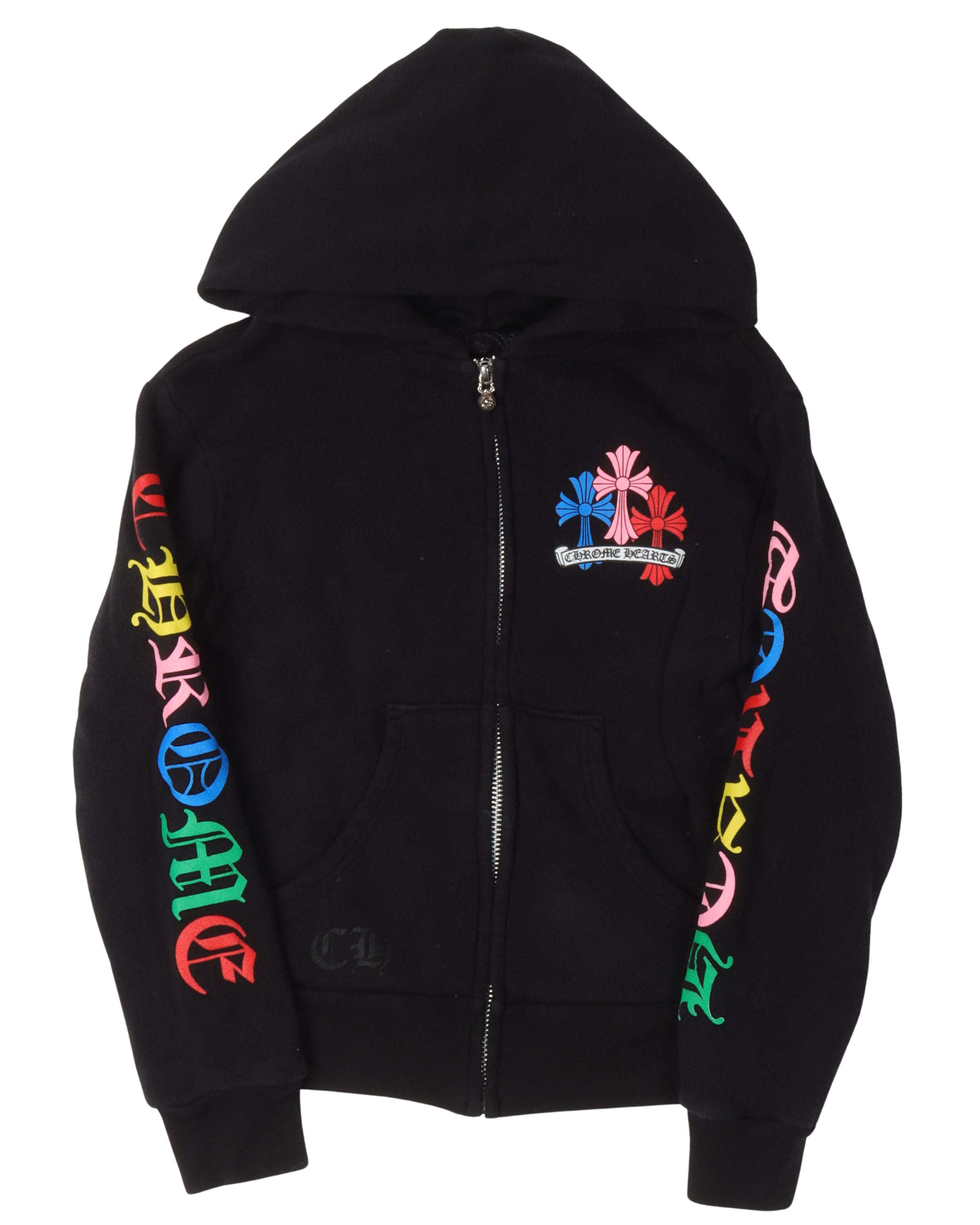 Children's Multicolor Cross Zip Up Hoodie