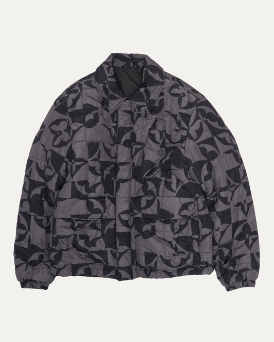 Irregular Print Down Jacket