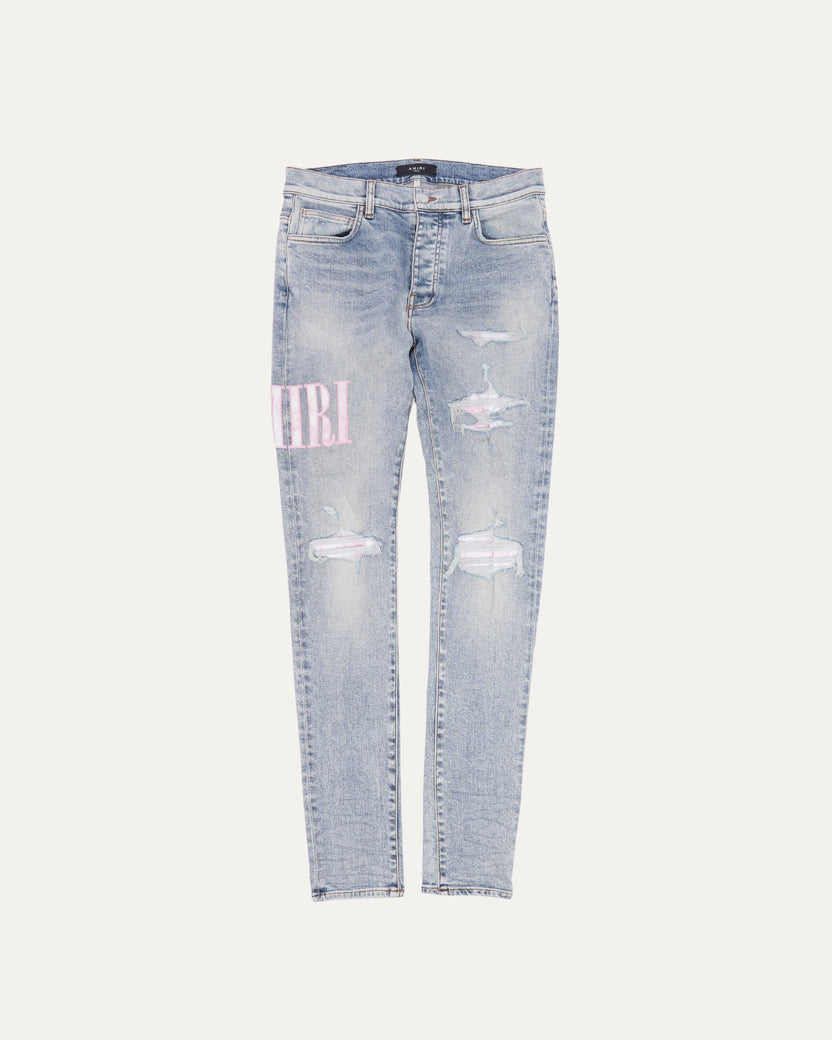 Acid Wash Applique Jeans