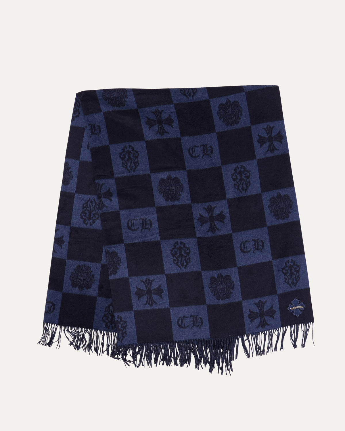 Plus Cross Patch Silk Throw Blanket