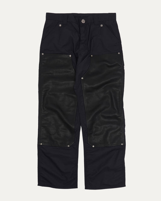 Nylon and Leather Double Knee Carpenter Pants