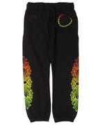 Gradient Floral Circle Sweatpants