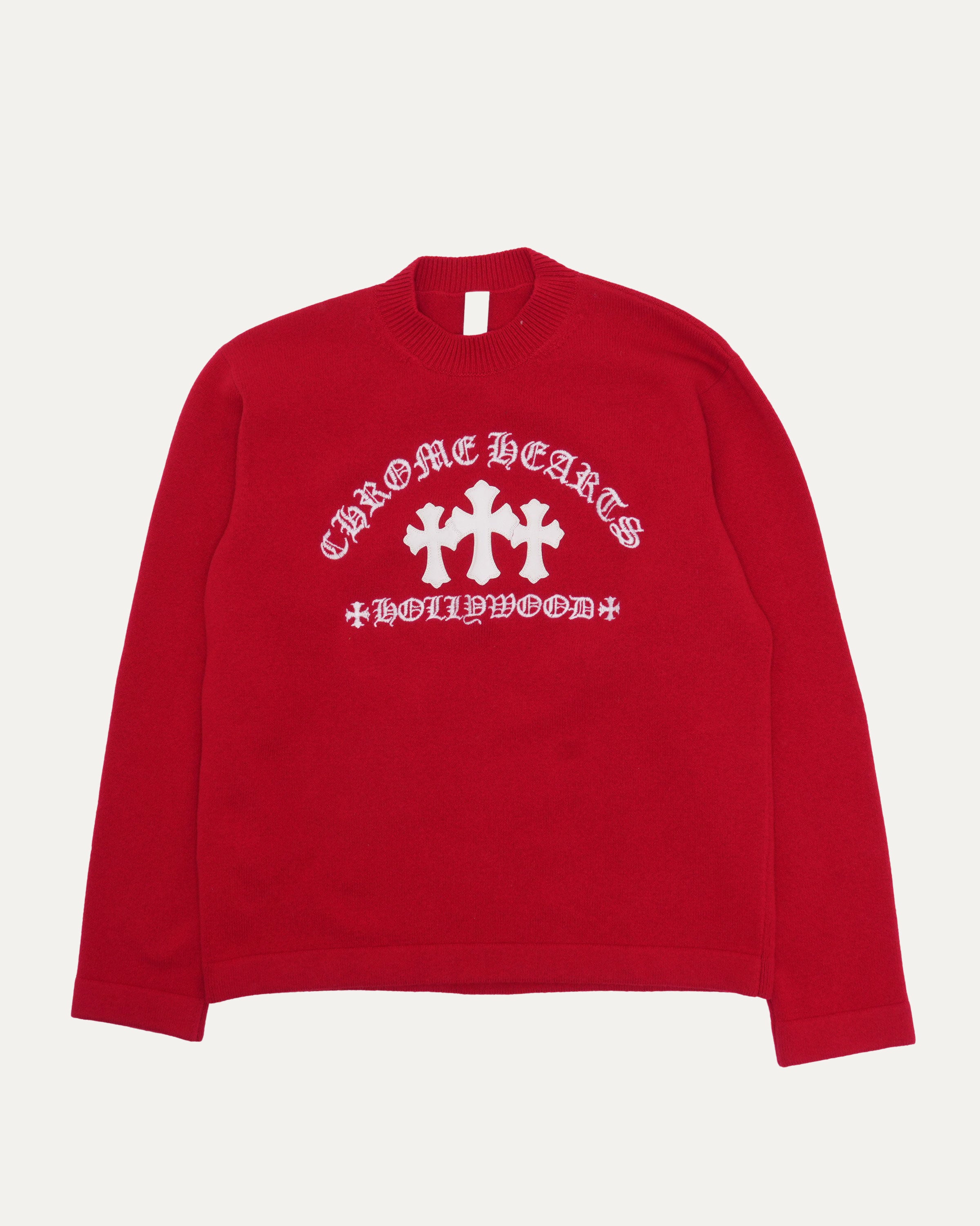 Chrome Hearts Cemetery Cross Patch Cashmere Blend Sweater – Justin