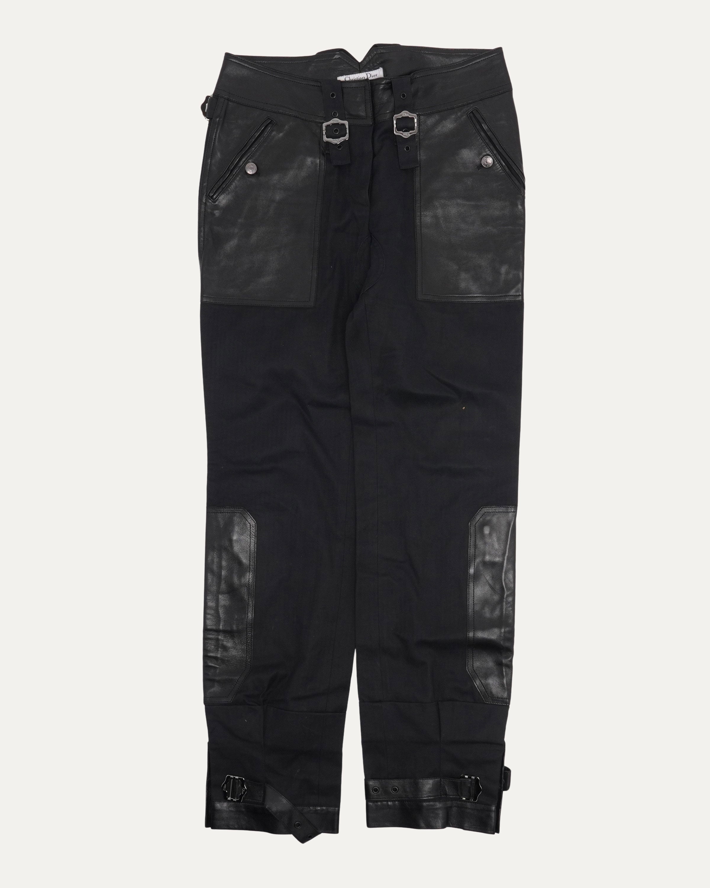 Dior Adjustable Leather Applique Pants – Justin Reed