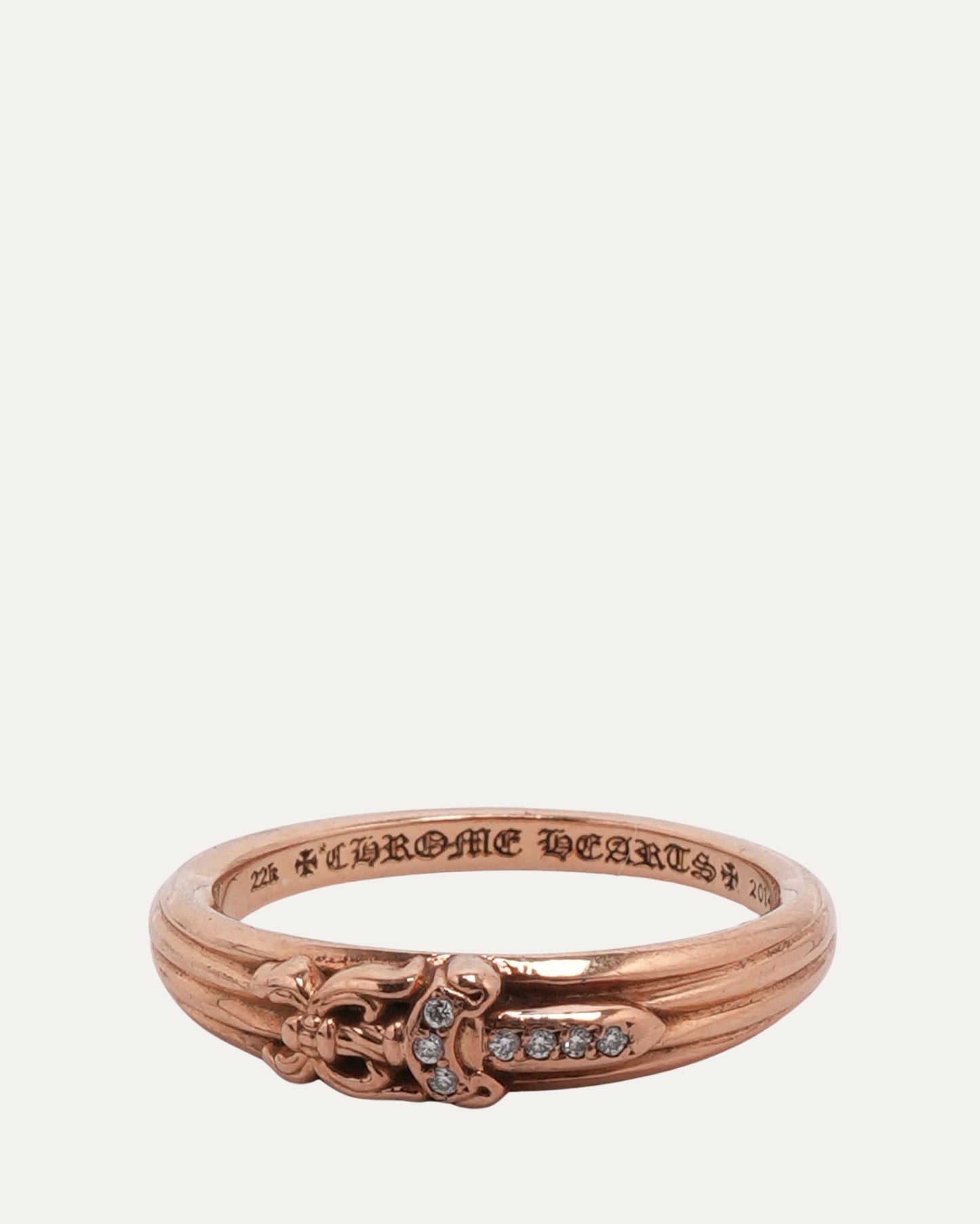 Gold Diamond Mini Dagger Ring