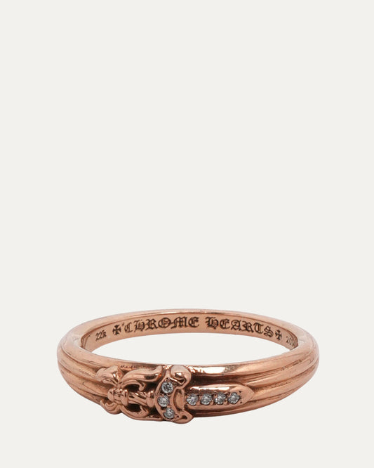 Gold Diamond Mini Dagger Ring