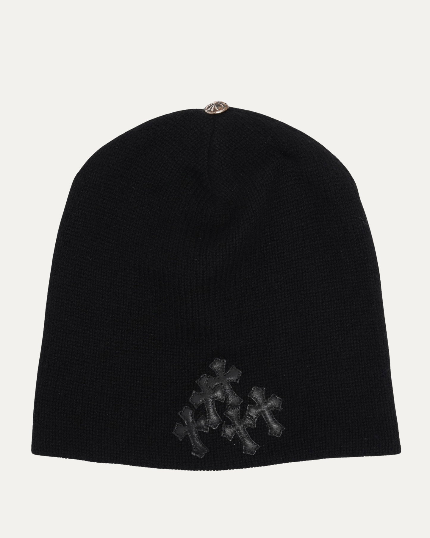 Cashmere Mini Cross Patch Beanie