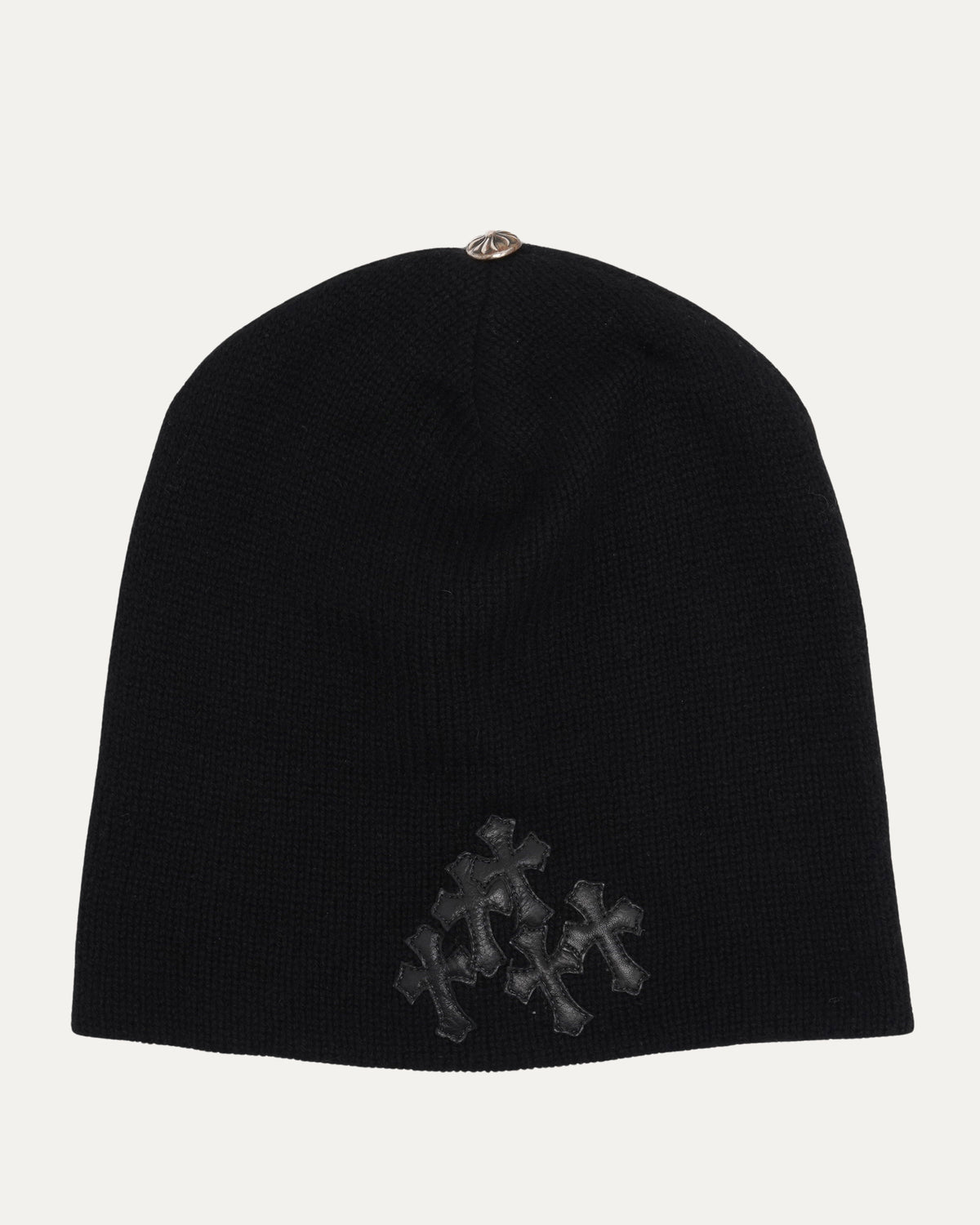 Cashmere Mini Cross Patch Beanie